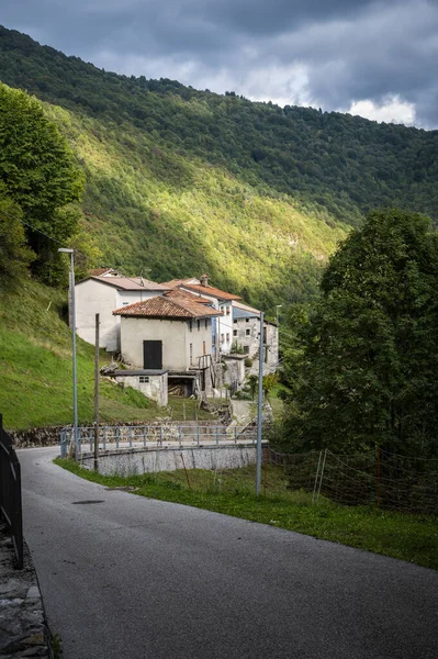 stock image scenic shot ot of rural landscape at Natisone valley, Italy