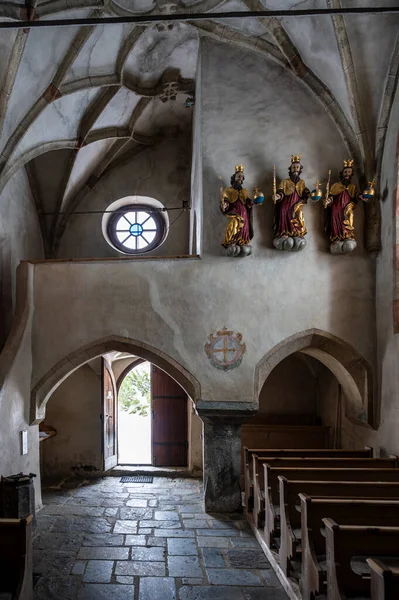 Innenaufnahme Einer Alten Kirche Ahrntal Italien — Stockfoto