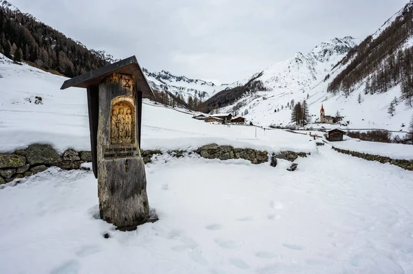 Cenic Shot Views Enchanted Beauties Val Aurina Snow Ahrn Valley — Fotografia de Stock