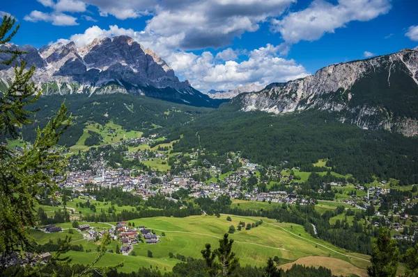 Adembenemend Uitzicht Cortina Dolomieten Italië — Stockfoto