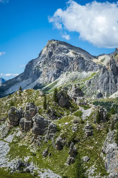 Merkezi Dolomitler Doğanın Anıtları Averau Nuvolau Beş Kule Cortina Ampezzo — Stok fotoğraf