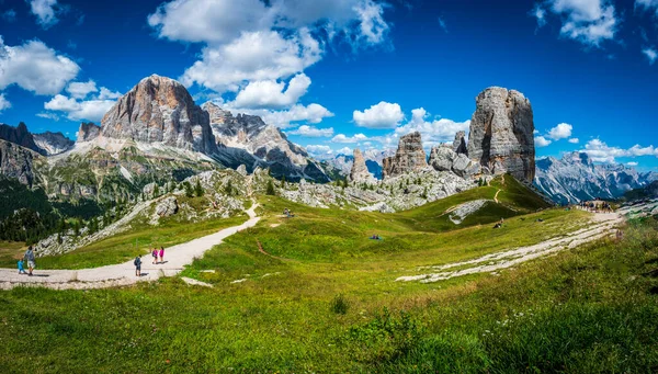 Août 2022 Promenades Touristiques Aux Dolomites Centrales Monuments Nature Averau — Photo