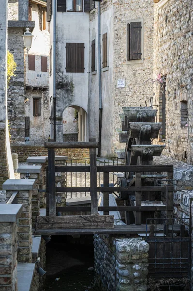 Glimt Staden Valvasone Friuli Venezia Giulia Italien — Stockfoto