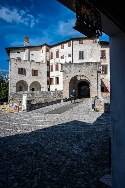 Μια Ματιά Στην Πόλη Valvasone Στο Friuli Venezia Giulia Ιταλία — Φωτογραφία Αρχείου