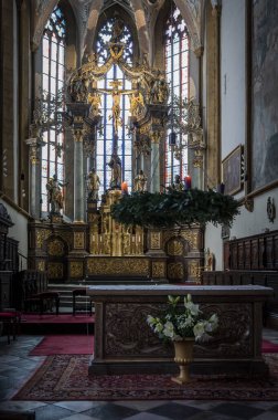 Avusturya 'da Advent Villach' ta Noel karı.