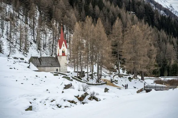 Kostel Santo Spirito Val Aurina — Stock fotografie