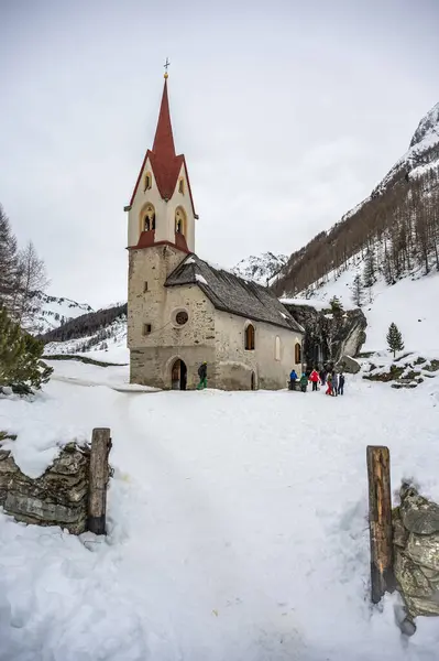 Kerk Van Santo Spirito Val Aurina — Stockfoto
