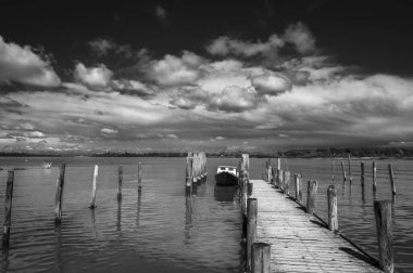 İtalya 'daki güzel Caorle Gölü