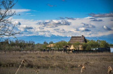 İtalya 'da Caorle Gölü yakınlarındaki manzara