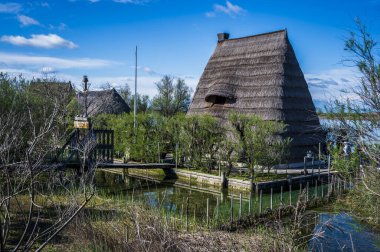 İtalya 'da Caorle Gölü yakınlarındaki manzara
