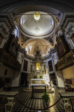 Bergamo, İtalya 'da güzel tarihi mimari