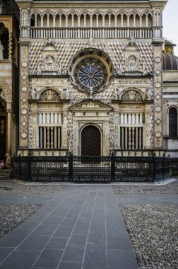 Bergamo, İtalya 'da güzel tarihi mimari