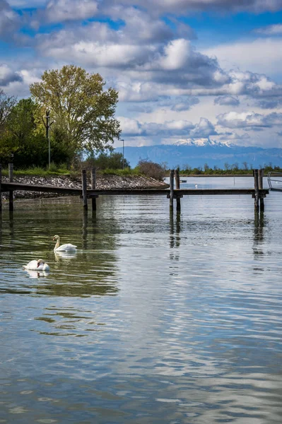 Lindo Lago Caorle Itália — Fotografia de Stock