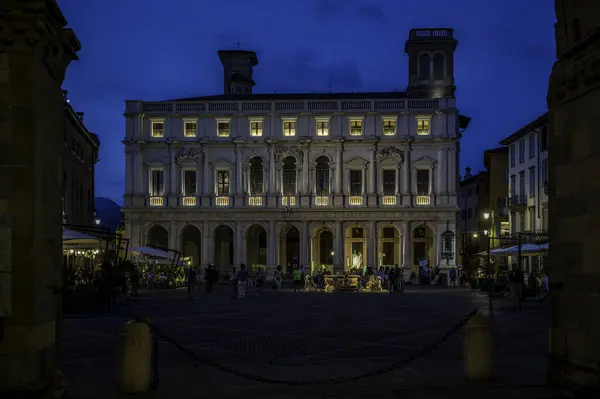 stock image Beautiful historical architecture in Bergamo, Italy