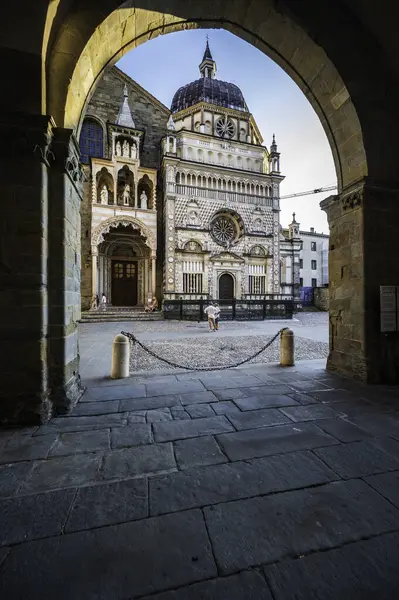 Bergamo, İtalya 'da güzel tarihi mimari