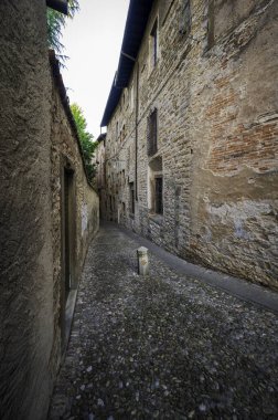 Bergamo, İtalya 'da güzel tarihi mimari