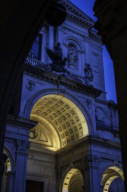 Bergamo, İtalya 'da güzel tarihi mimari