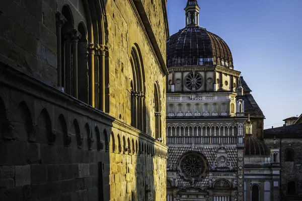 Piękna Zabytkowa Architektura Bergamo Włochy — Zdjęcie stockowe