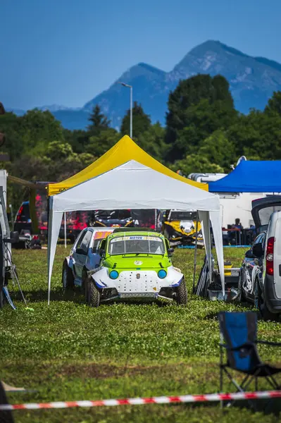 Preparación Para Competencia Autocross Campo —  Fotos de Stock