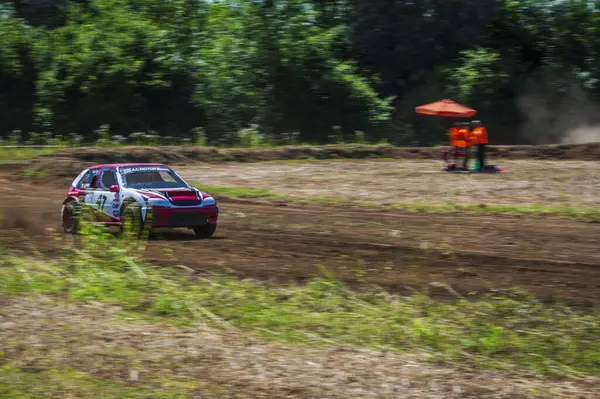 Konkurencja Autocross Drogach Gruntowych — Zdjęcie stockowe