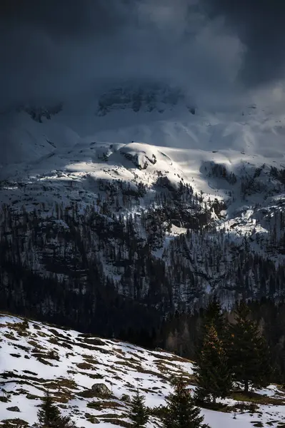 Neve Primavera Monte Canin Montasio — Fotografia de Stock