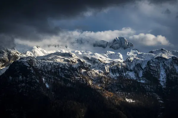 Spring snow on Mount Canin and Montasio