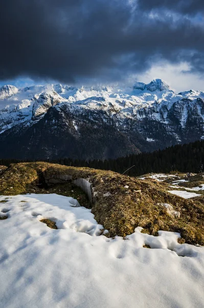 Spring Snow Mount Canin Montasio — Stock Photo, Image
