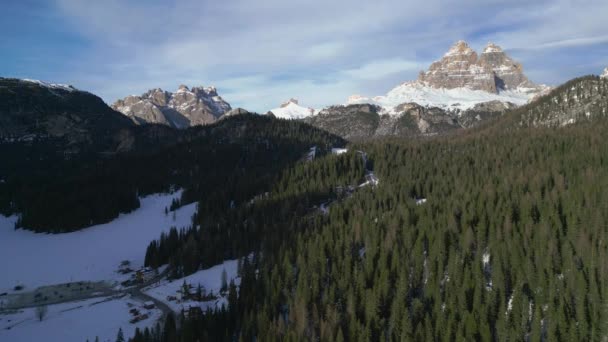 Прекрасный Вид Итальянские Альпы — стоковое видео