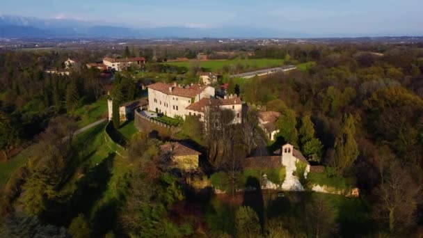 Bela Vista Castello Rive Arcano Itália — Vídeo de Stock