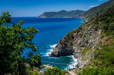 Corniglia, Cinque Terre 'deki deniz manzarası çok güzel.. 