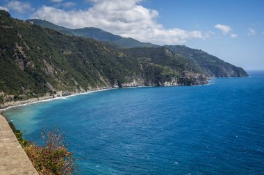 Corniglia, Cinque Terre 'deki deniz manzarası çok güzel.. 