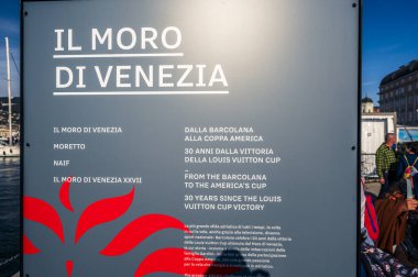 Barcolana Yarışı sırasında Trieste Körfezi.. 