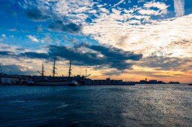 Barcolana Yarışı sırasında Trieste Körfezi.. 