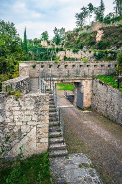 Ancient churches and fortifications on the hill Osoppo