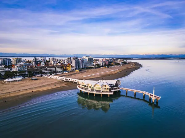 stock image Aerial view Lignano Sabbiadoro Friuli Venezia Giulia Italy