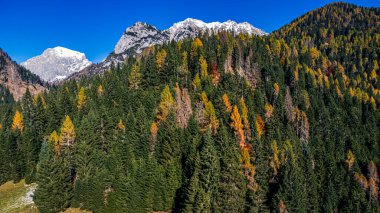 Cima Sappada Alp Geçidi 'nin hava aracı görüntüsü