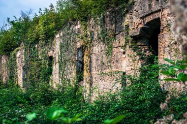 Ruins of Fort of Osoppo or Fortezza di Osoppo in Osoppo, Province of Udine, Italy clipart