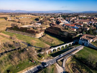 Güçlendirilmiş şehir Palmanova. UNESCO İncisi.