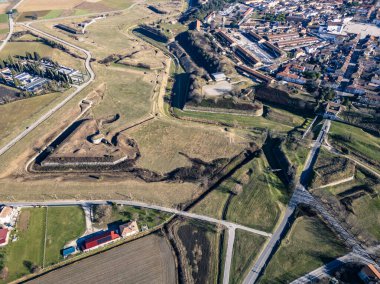 Güçlendirilmiş şehir Palmanova. UNESCO İncisi.