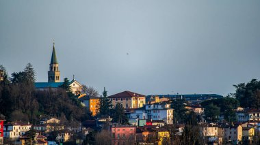 İtalya, Cassacco 'nun panoramik manzarası 