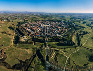 Güçlendirilmiş şehir Palmanova. UNESCO İncisi.