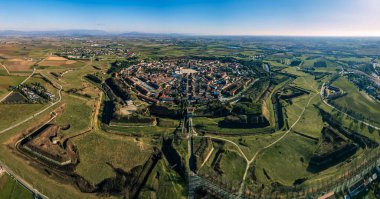 Güçlendirilmiş şehir Palmanova. UNESCO İncisi.