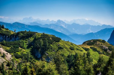 İtalya 'nın güzel dağ manzarası. Doğa