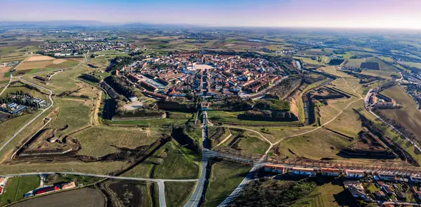 Güçlendirilmiş şehir Palmanova. UNESCO İncisi.