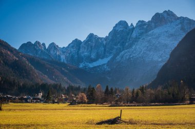 Dağ manzarası manzarası, Valbruna e Dogma, İtalya 