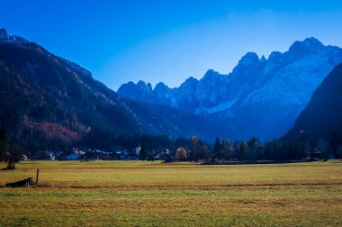Dağ manzarası manzarası, Valbruna e Dogma, İtalya 