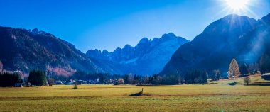 Dağ manzarası manzarası, Valbruna e Dogma, İtalya 