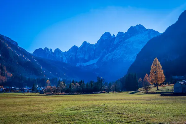 Dağ manzarası manzarası, Valbruna e Dogma, İtalya 