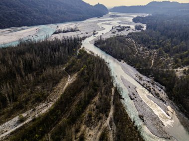 Tagliamento Flagogna 'nın manzarası, İtalya 