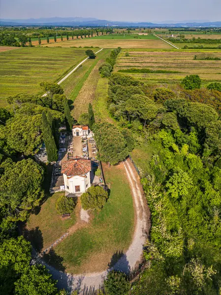 stock image Aerial view of Grado Lagoon, Italy